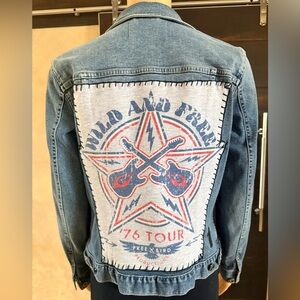 Upcycled Two By Vince Camuto Free Bird Denim Jacket Size S